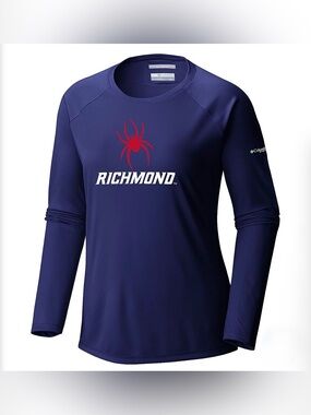 NWT Columbia Women's University Of Richmond Spiders Long Sleeve Graphic T small